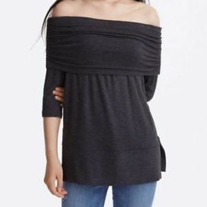 LOFT Off the Shoulder Shirt